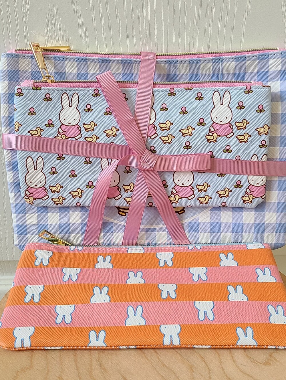 Miffy Pencil Pouch Makeup Bag Set of 3